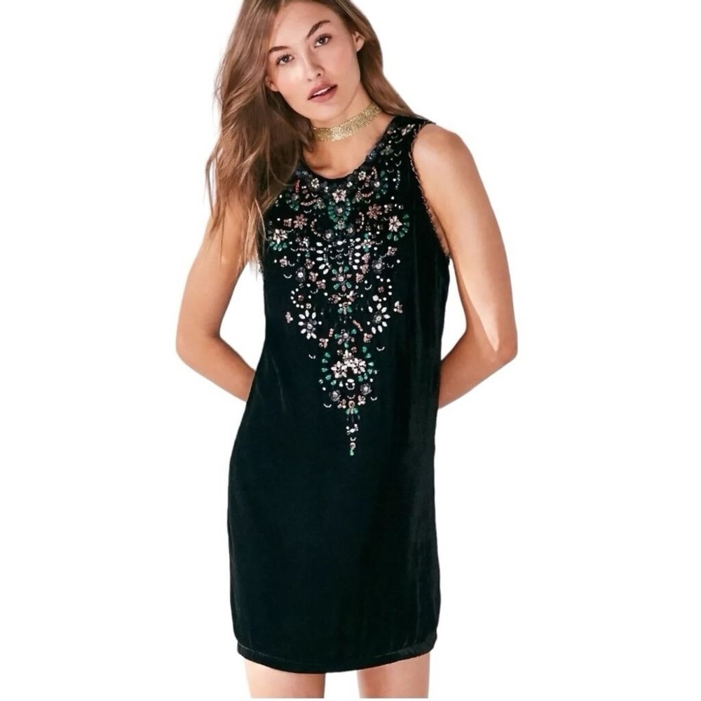 Ecote Black Embellished Dress